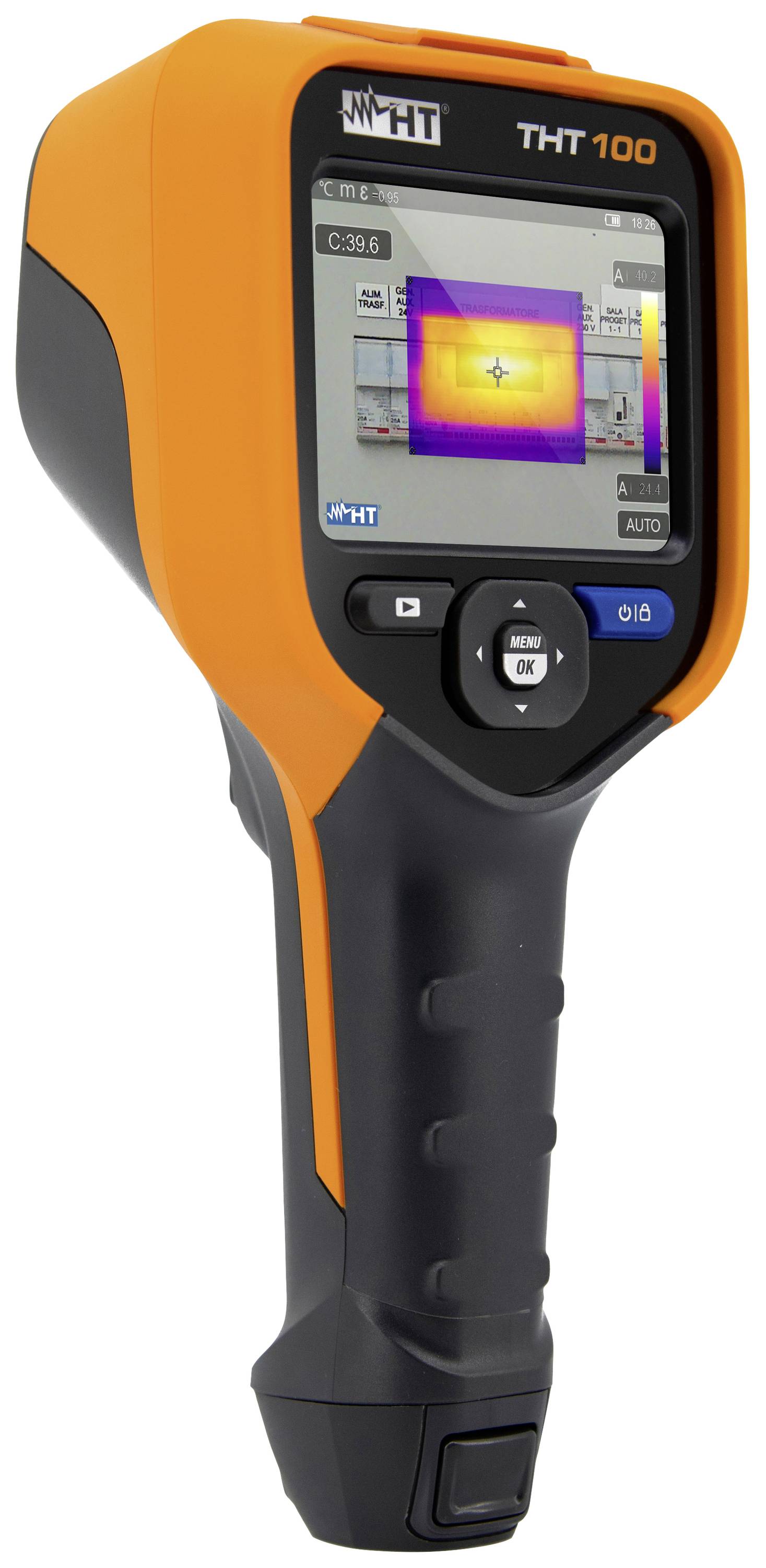 HT Instruments THT100 Hőkamera Kalibráció (ISO) -20 - +650 °C 50 Hz Beépített digitális kamera, WiFi, Érintőképernyő