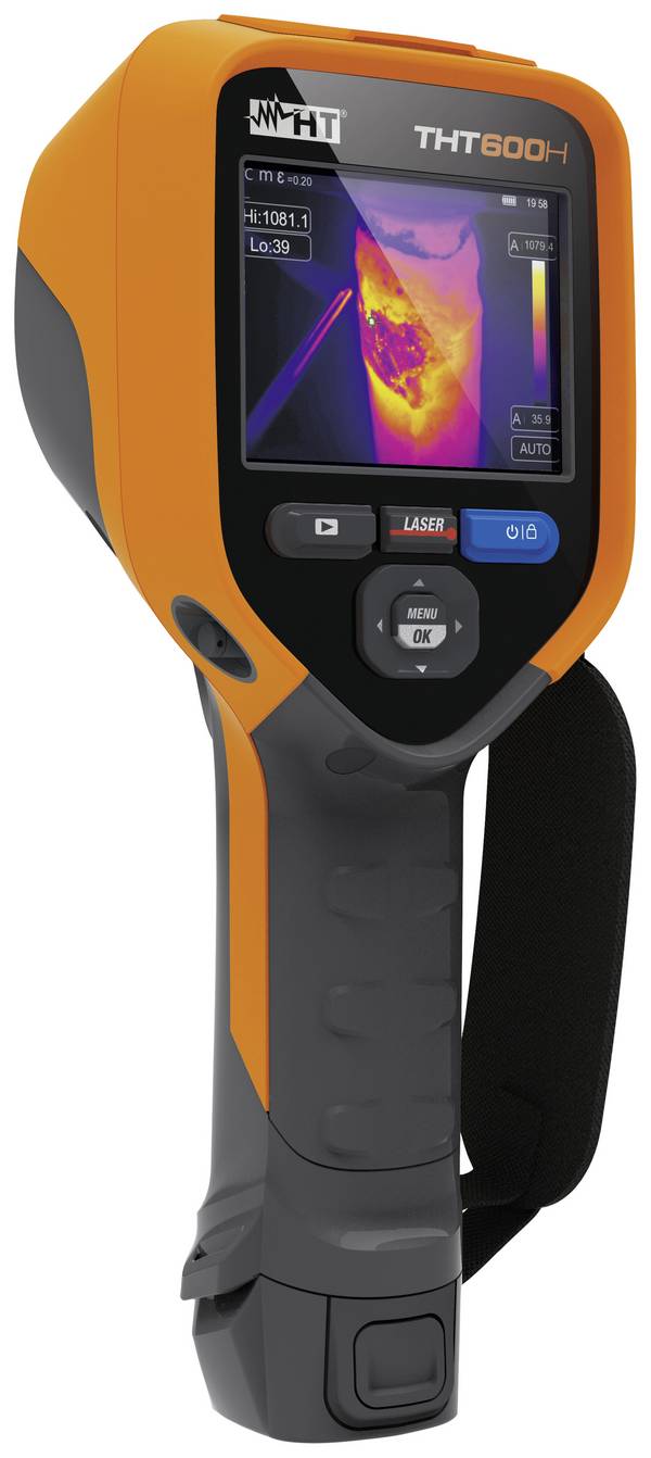 HT Instruments THT600H Hőkamera Kalibráció (ISO) -20 - +1200 °C  50 Hz Beépített digitális kamera, WiFi, Érintőképernyő