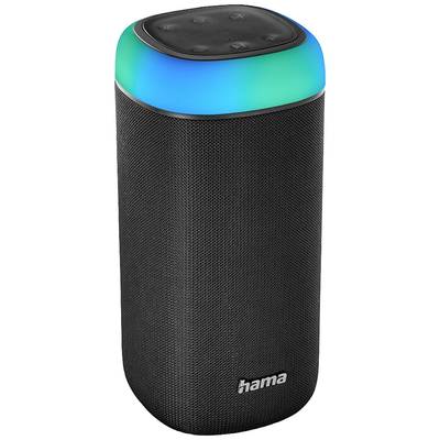Hama Shine 2.0 Bluetooth hangfal AUX, Kihangosító funkció, Fröccsenő víz ellen védett, hordozható Fekete