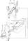 Egy állítható fali tartó műszaki rajza milliméterben és hüvelykben megadott méretekkel. Bemutatja a karokat, csatlakozásokat és szerelési beállításokat.