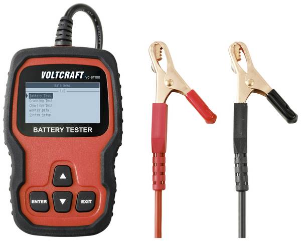 Ólomakkumulátor teszter 12/24 V, VOLTCRAFT VC-BT100