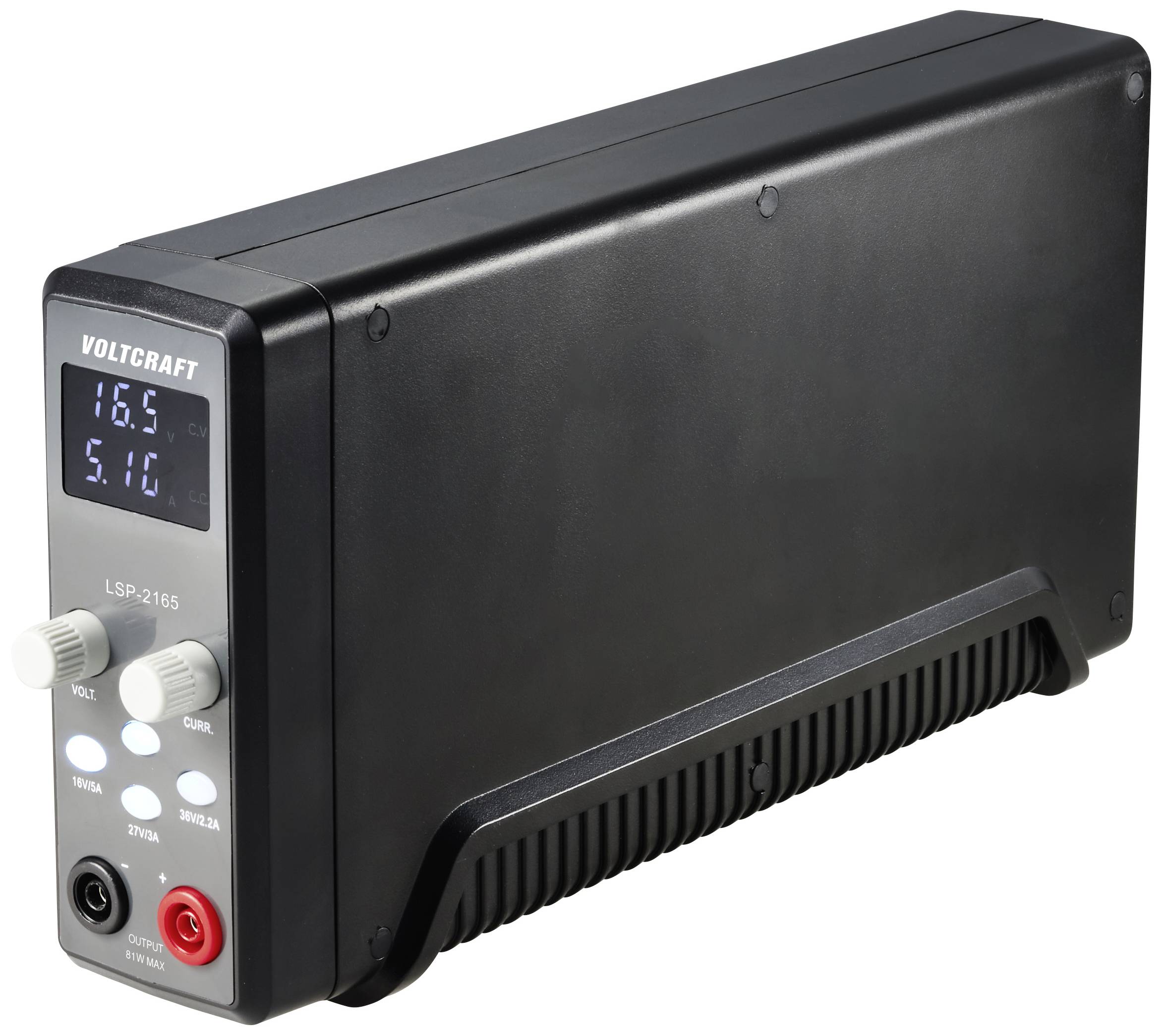 Szabályozható labortápegység 1x 0 - 16 V/DC 0 - 5 A 81 W, VOLTCRAFT LSP-2165
