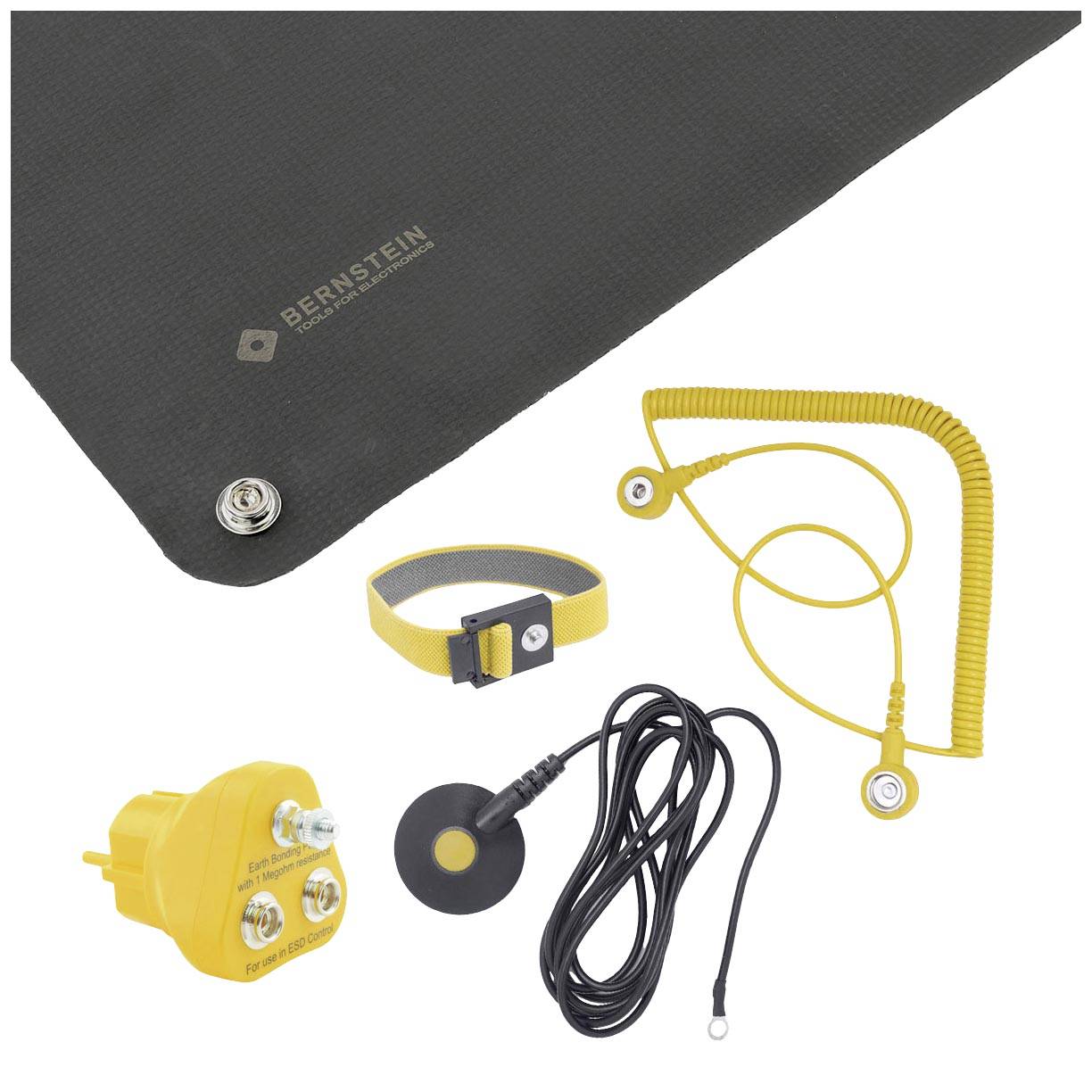 BERNSTEIN Tools for Electronics ESD handling készlet Fekete