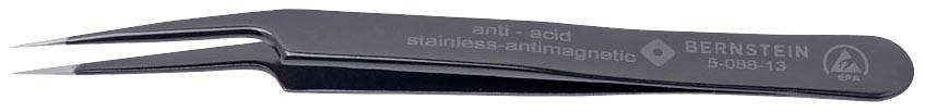 BERNSTEIN Tools for Electronics 5-088-13 ESD Csipesz 5a Lapos-kerek, finom 115 mm
