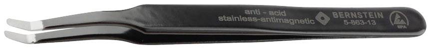 BERNSTEIN Tools for Electronics 5-863-13 ESD Csipesz 2acb Lapos-széles, ívelt 30° 125 mm