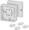 Hensel 6000037 Leágaztató doboz (H x Sz x Ma) 88 x 88 x 50 mm Szürke IP54 1 db