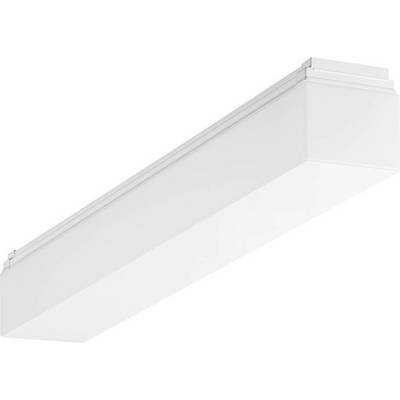 Fehér, téglalap alakú LED mennyezeti lámpa egyszerű dizájnnal. Tökéletes modern belső terekhez.