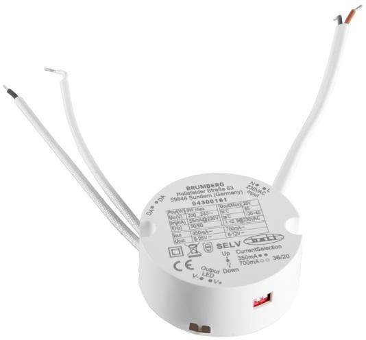 Brumberg 17658010 LED transzformátor 9 W 350 mA 6 - 25 V Dimmelhető 1 db
