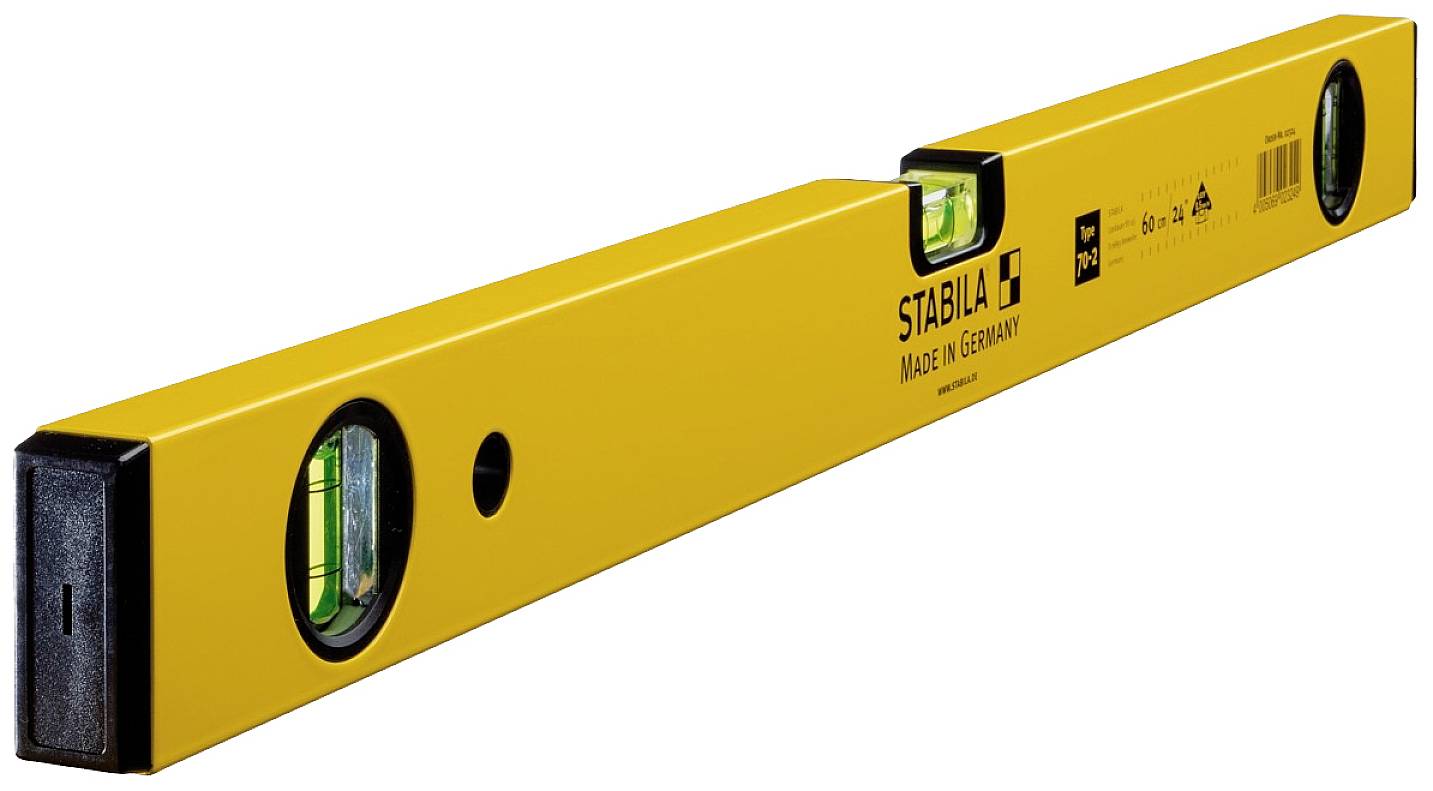 Stabila Type 70-2, 60 cm 2324-ISO Könnyűfém vízmérték Kalibráció (ISO) 60 cm 0.5 mm/m