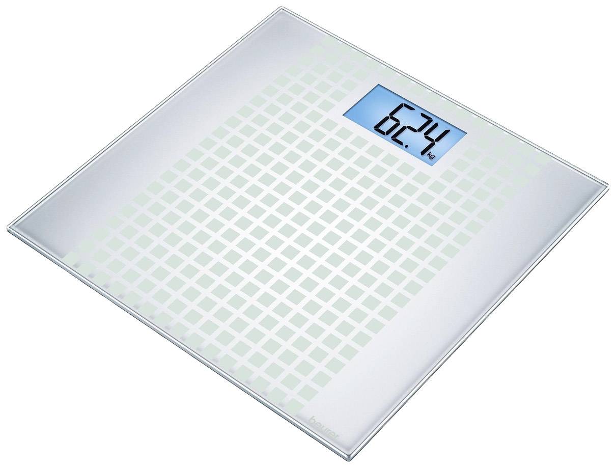 Beurer GS 206 Squares Személymérleg digitális Mérési tartomány (max.)=150 kg Ezüst