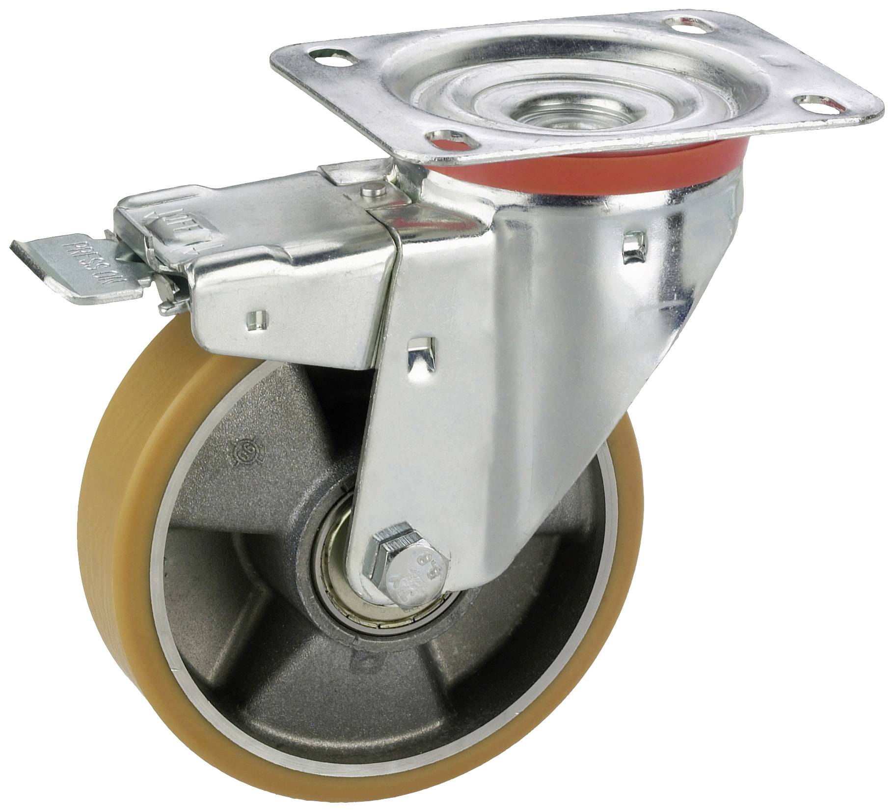 dörner + helmer 712126 712126 Beálló görgő KerékØ: 125 mm Teherbírás (max.): 220 kg 1 db