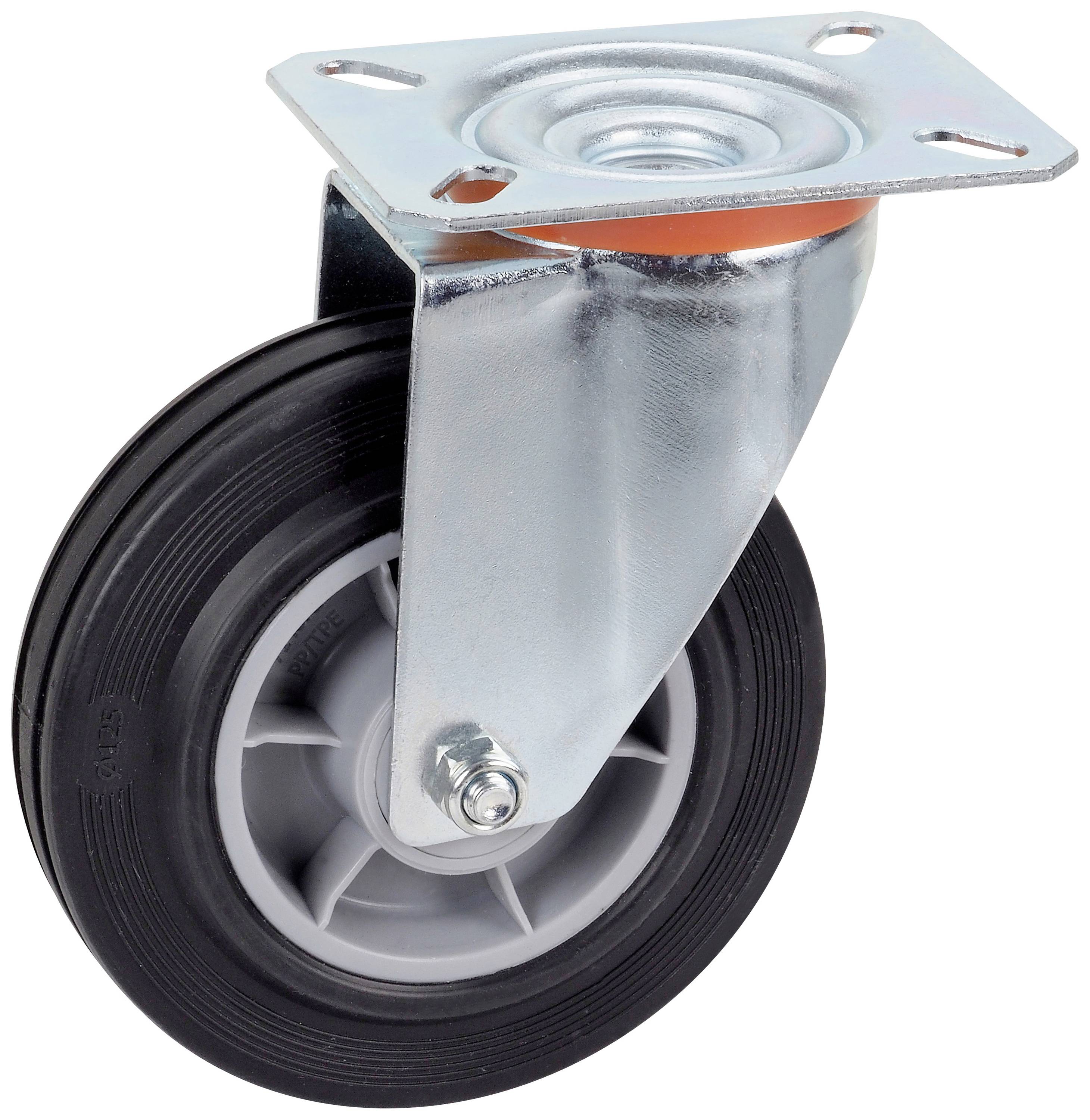 dörner + helmer 715872 715872 Beálló görgő KerékØ: 125 mm Teherbírás (max.): 100 kg 1 db