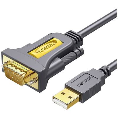 UGREEN USB kábel  USB-A dugó, VGA 9 pólusú dugó 2 m Szürke  20222