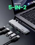 UGREEN 5 a 2-ben USB-C hub MacBook Pro/Airhez