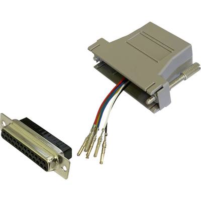 BKL Electronic 10121124 Adapter D-SUB alj, 25 pólusú - RJ12 alj 1 db önálló