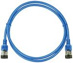 Patch kábel SlimLine, Ultraflex, Cat.6A, U/FTP, kék, 0,3 m