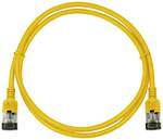 Patch kábel SlimLine, Ultraflex, Cat.6A, U/FTP, sárga, 1 m