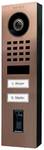 DoorBird IP videó ajtóállomás D1102FV ujjlenyomat 50 felületre szerelt, rozsdamentes acél V2A, szálcsiszolt, PVD bevonat bronz megjelenéssel, 2 hívógomb, DoorBird ujjlenyomat olvasó modul 50