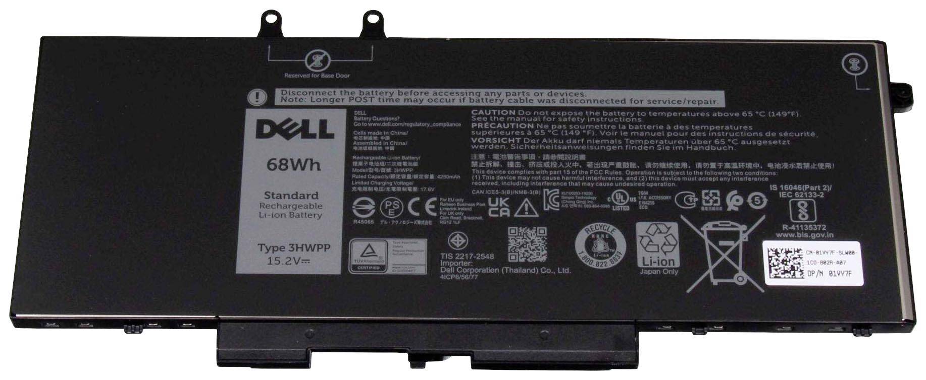 Dell Notebook akku 1VY7F 15.2 V 4250 mAh Dell