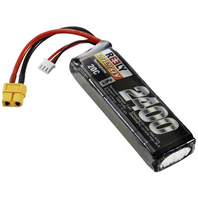 RELY energy LiPo akkumulátor 2400mAh kapacitással és 20C kisütési áramerősséggel. XT60 csatlakozókábellel rendelkezik és RC modellekhez alkalmas.