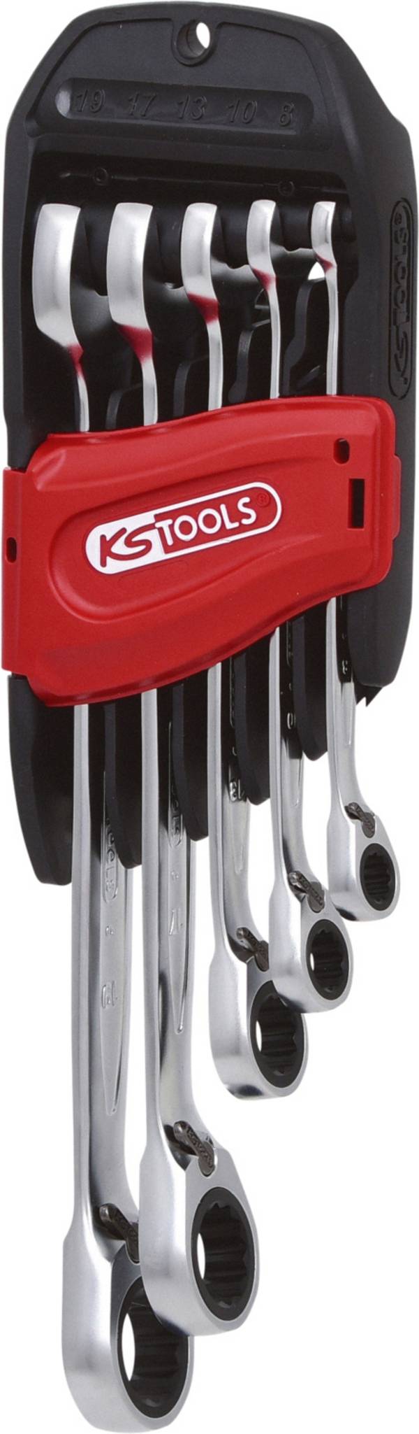 KS Tools 503.4605  Racsnis csavarkulcs készlet 5 részes Kulcsszélesség (metrikus) 19 mm