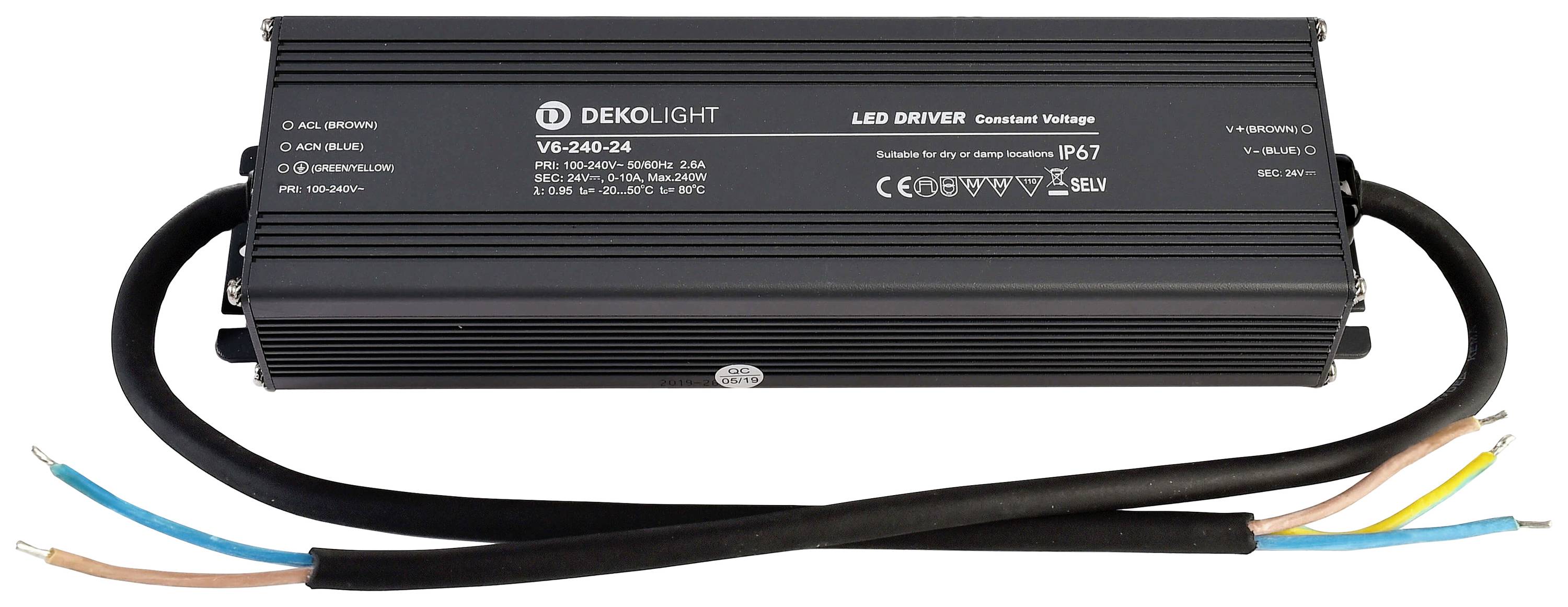 Deko Light IP, CV, V6-240-24 LED meghajtó 240 W 0 mA - 10 A 24 V 1 db