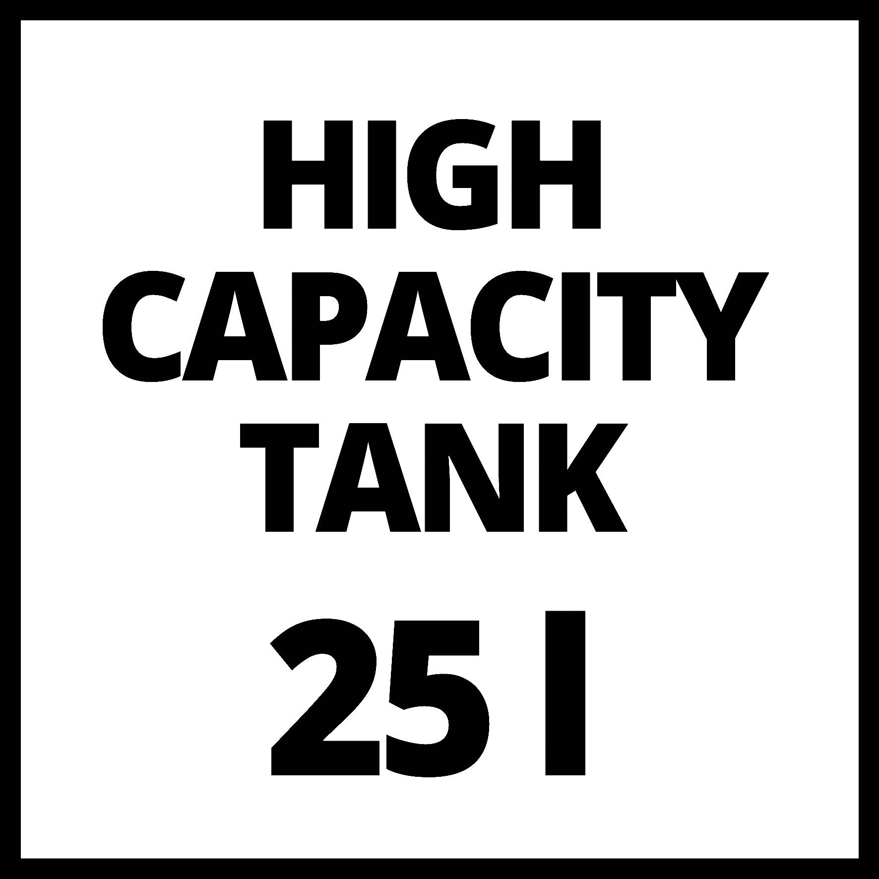 Magas kapacitású tartály 25 l
