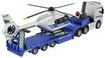 Majorette Volvo Truck + Airbus H135/H145 rendőrségi helikopter