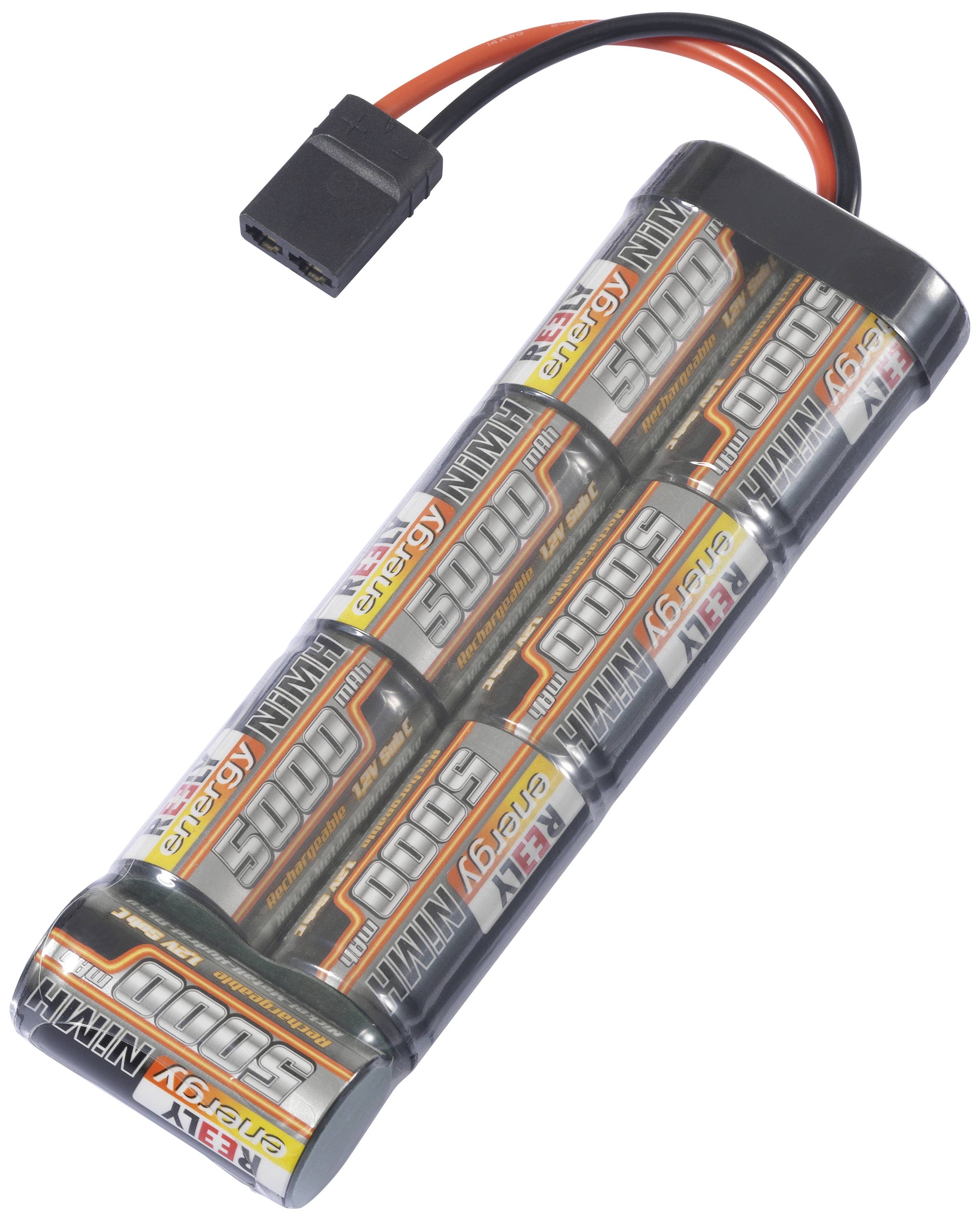 Reely Akkucsomag, NiMH 8.4 V 5000 mAh Cellaszám: 7 Sub-C stick Traxxas dugó-0