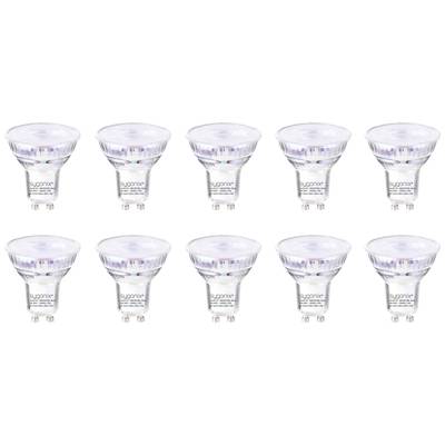 Sygonix SY-5239524 LED EEK E (A - G) GU10 2.4 W = 35 W Melegfehér (Ø x Ma) 50 mm x 54 mm Nem dimmelhető 10 db
