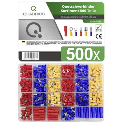 Quadrios 22C424 Szorítós csatlakozó készlet 0.5 mm² - 2.5 mm² Piros, Kék, Sárga 1 készlet