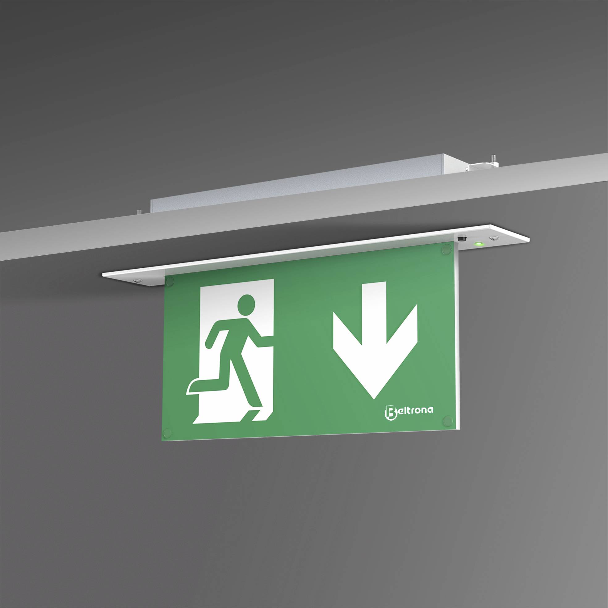 Beltrona MEXM82506ZB LED-es menekülési útvonal vészvilágítás Mennyezetre történő szerelés