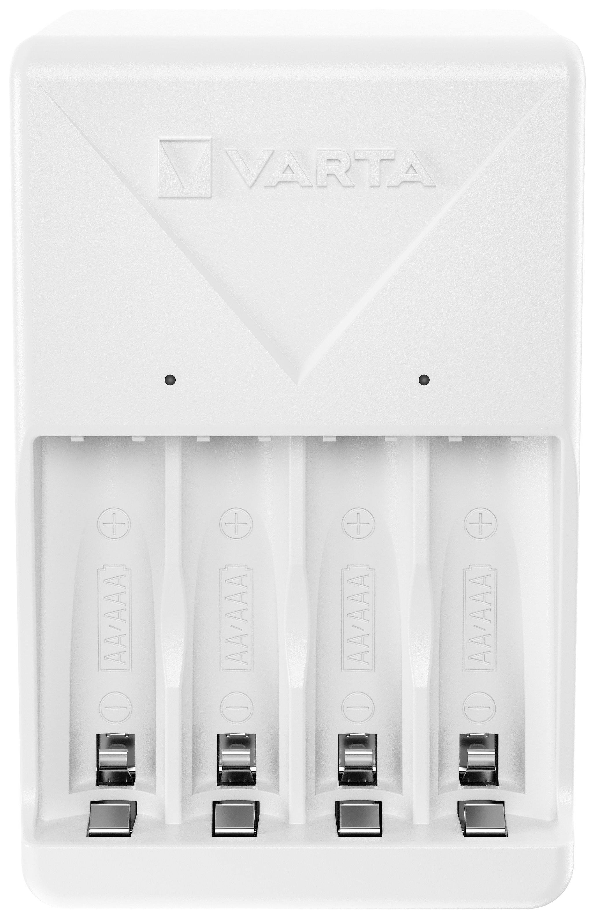 Varta Plug Charger 4x 56706 Hengeres akku töltő NiMH Mikro (AAA), Ceruza (AA)
