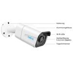 Reolink 8 csatornás IP Megfigyelő kamera készlet 4 db kamerával , Kültér NVS8-5KB4-A