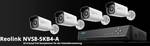 Reolink 8 csatornás IP Megfigyelő kamera készlet 4 db kamerával , Kültér NVS8-5KB4-A