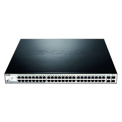 D-Link DGS-1210-52MP/E Hálózati switch, RJ45/SFP 48 + 4 Port 104 Gbit/s PoE funkció