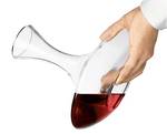 Üreges talpú boros dekantáló 1,5 literes dekantáló palack vörösborhoz, borlevegőztetővel