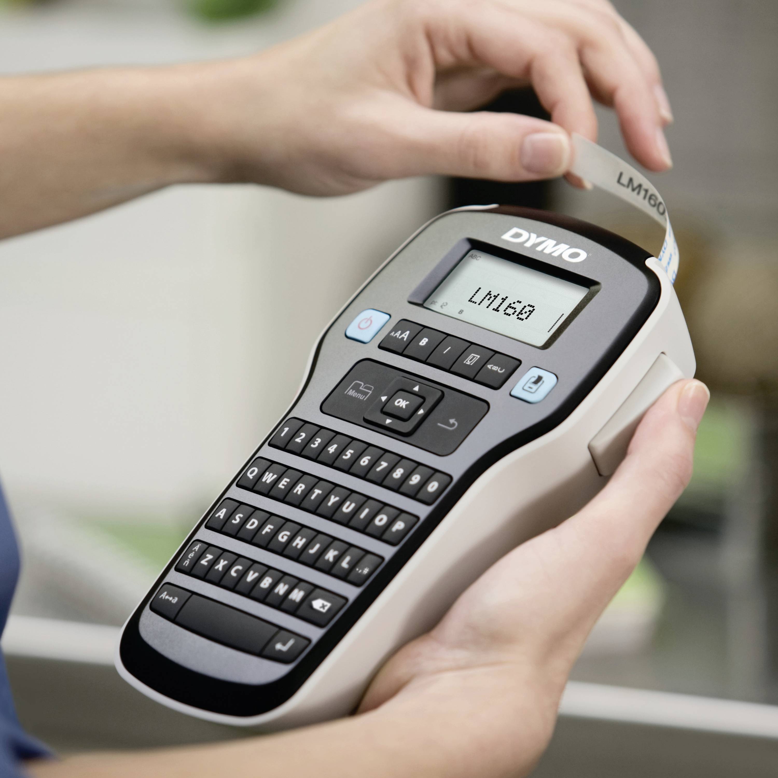 DYMO Labelmanager 160 Value Pack Feliratozó készülék Alkalmas feliratozó szalag: D1 12 mm, 9 mm, 6 mm-3