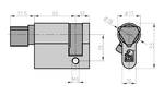 BASI profil félhenger külső 10/30 mm-es háromszög rögzítéssel