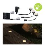 Plug & Shine LED süllyesztett padlólámpa Padlói alapkészlet rovarbarát IP67 2200K 3x2W 21VA ezüst
