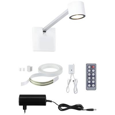 LED-es lámpa fali tartóval, távirányítóval, tápegységgel és LED-szalaggal. Világítási megoldás szett.