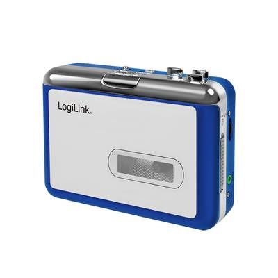 LogiLink UA0393 Hordozható kazetta lejátszó Kék, Ezüst