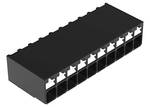 THR PCB terminál; tológépek; 1,5 mm²; osztás 3,5 mm; 10 tűs; nyomja be a CAGE CLAMP®-t; 1,50 mm²; fekete