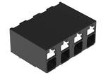 THR PCB terminál; tológépek; 1,5 mm²; osztás 5 mm; 4 tűs; nyomja be a CAGE CLAMP®-t; 1,50 mm²; fekete