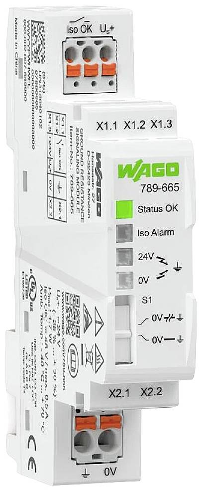 WAGO 789-665 Földelő ellenállás jelző modul Tartalom, tartalmi egységek rendelésenként 1 db