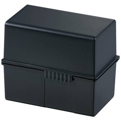 HAN  976-K-13 Kartonozó doboz Fekete Max. kártyaszám: 400 kártya DIN A6 fekvő Fedél kiegészítő kádként használható, 100 