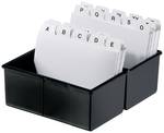 HAN Kartonozó doboz Fekete 976-K-13 Max. kártyaszám: 400 kártya DIN A6 fekvő