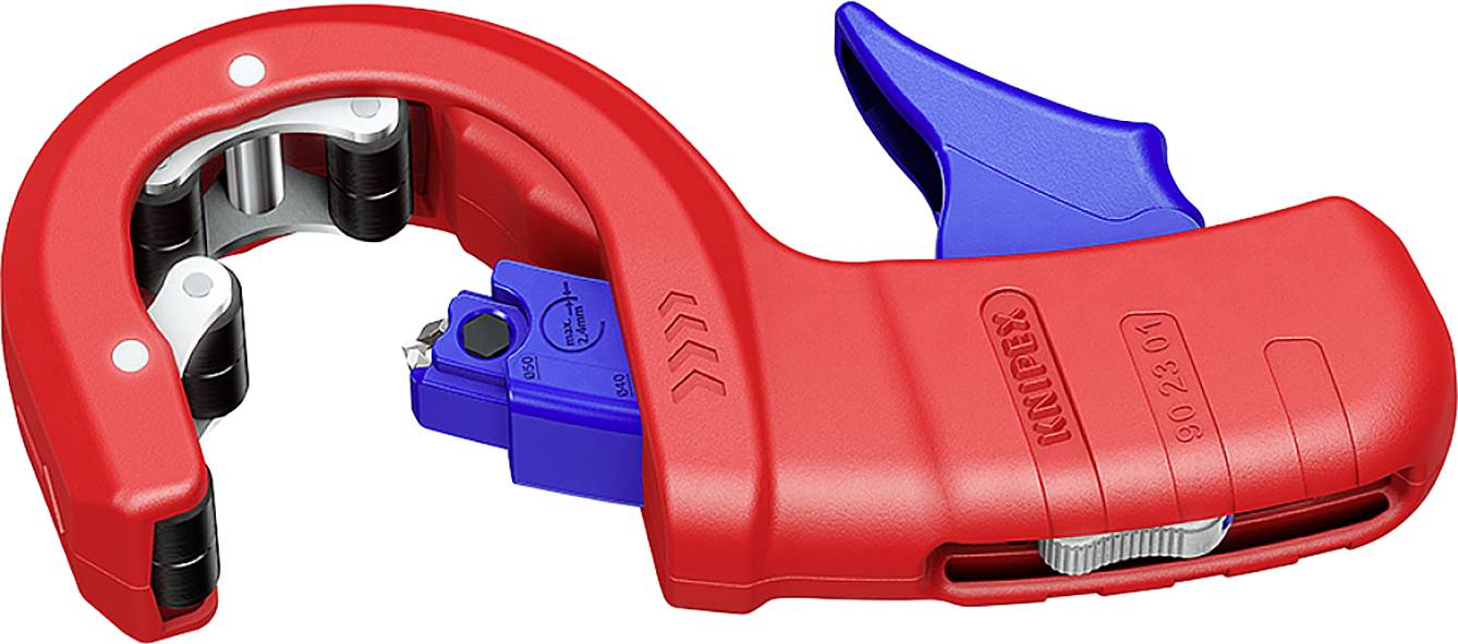 Csővágó műanyag lefolyócsövekhez 202 mm, Knipex DP50 90 23 01 BK