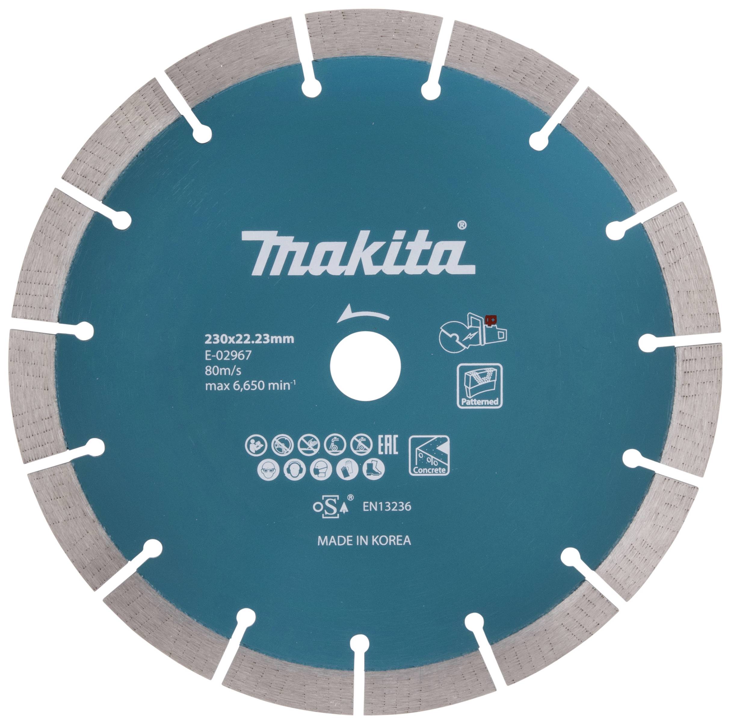 Makita E-02967 E-02967 Gyémánt bevonatú vágótárcsa Ø 230 mm Furat átmérő 22.23 mm 1 db