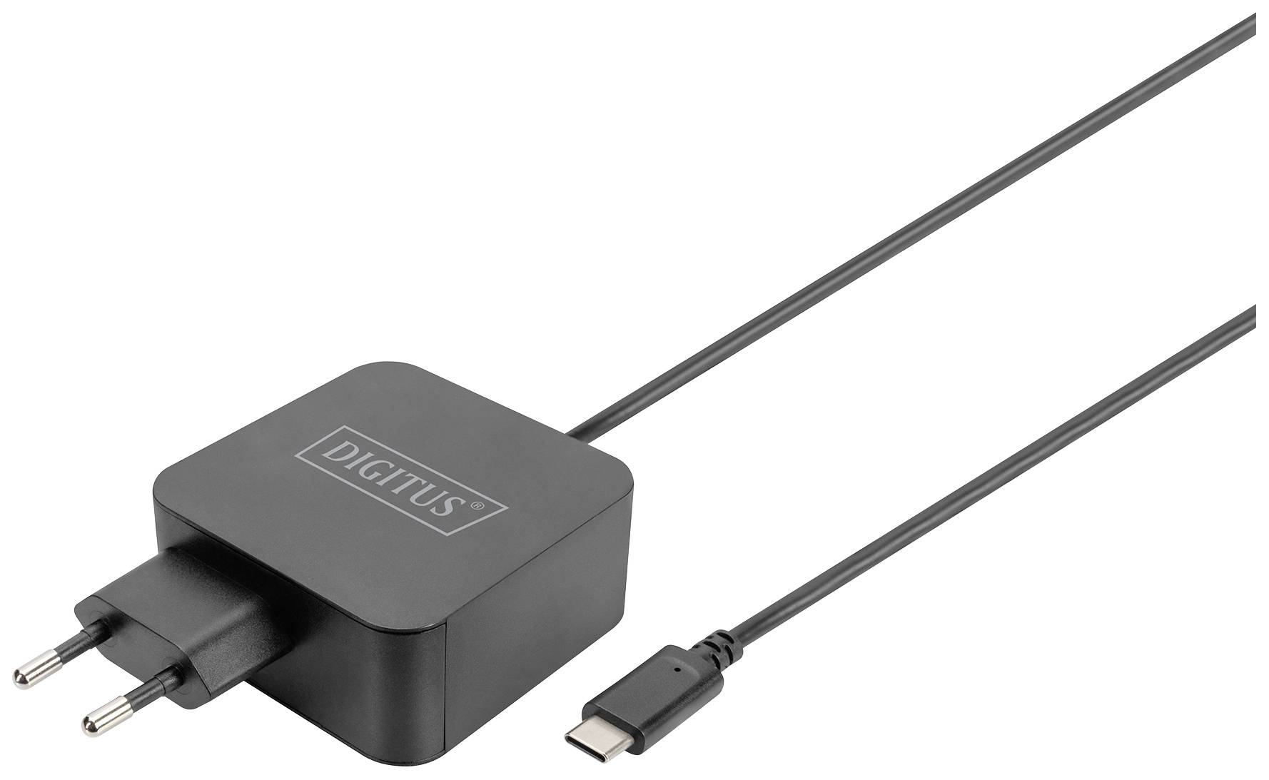 Digitus DA-10071 USB-s töltőkészülék 65 W 1x USB-C® Fekete Repülő, Beltér, Személygépkocsi, Tehergépjármű
